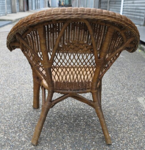 Salon Osier 1950 / 4  piéces – Image 8