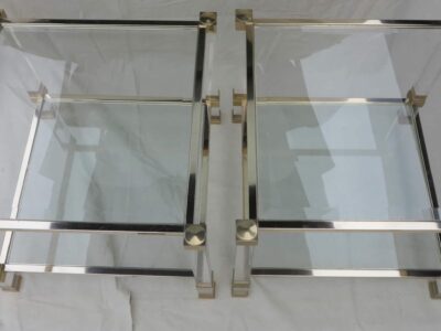 1970' Pair of ends of sofa in lucite signed Pierre Vandel Paris