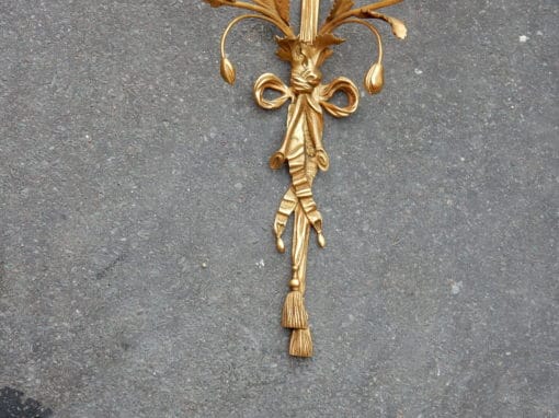 1950' Paire D'Appliques En Bronze Doré De Style LXVI – Image 3