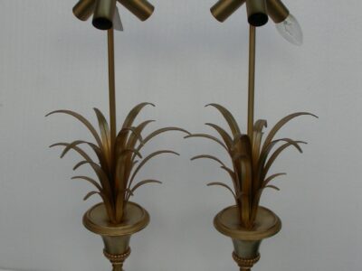 1970' Pair of Lamps Maison Charles Style