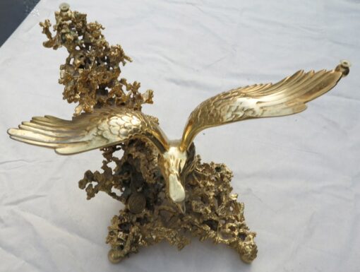 Coffee table guilted brass eagles of Boeltz for Roméo Paris - Image 4