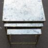 1950/70 Série de 3 Tables Gigognes Modèle Bambou avec Pieds Maison Baguès