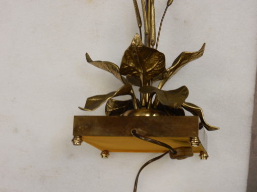 1970' Lampe aux Plantins Style Maison Jansen – Image 3