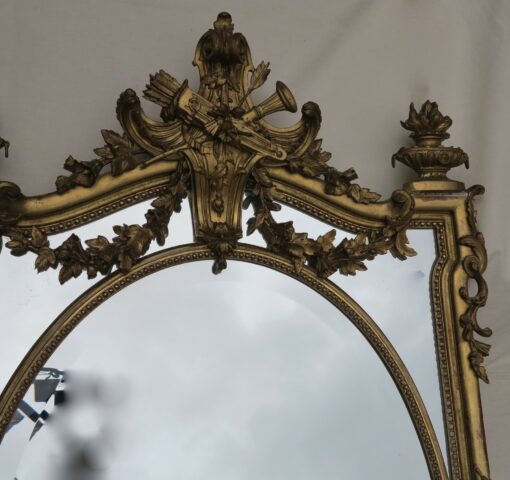 Miroir parecloses doré N3 aux urnes porte feux – Image 7