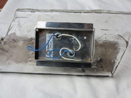 1960/70 Pair Sconces Glass 2 Colour Kalmar - Image 5