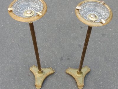 1970 ' Pair of Bronze Ashtray  Maison Bagués