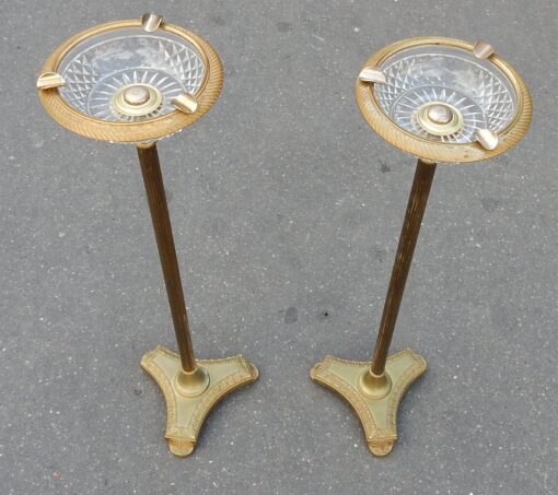 1970 ' Pair of Bronze Ashtray  Maison Bagués