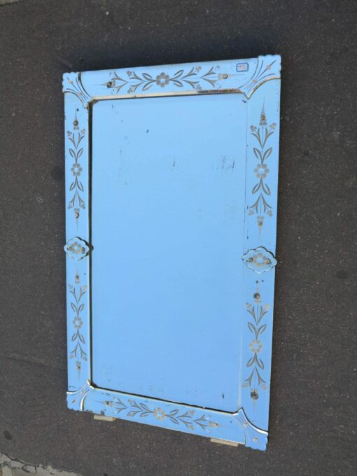 1900' Venice mirror with flowers 130 x 80 - Image 7