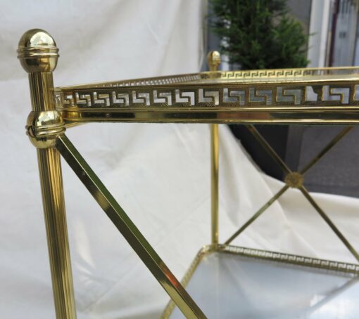 1970' Desserte Art Déco en Bronze Doré Maison Baguès – Image 3