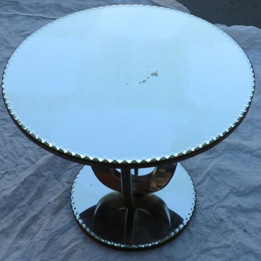 Pedestal table art deco mirror