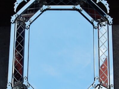 1880/1900' Mirror St L XIV has Pareclose Fronton Star Has 5 Branches 134 X 89 cm
