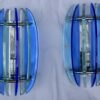 1950/70' Paire d appliques bleues style Fontana Arte – Image 2