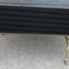 1950/70 Cofee table in gilted bronze with delphins Jacques Adnet top black opaline - Image 7