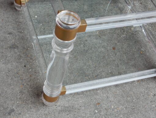 1970' Pair of Ends of Sofa in Lucite in The Style of Roméo - Image 6