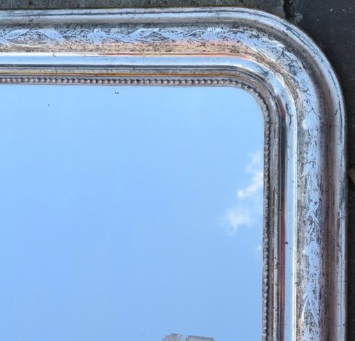 Miroir de style LP argenté a la feuille 140 X 101 – Image 3