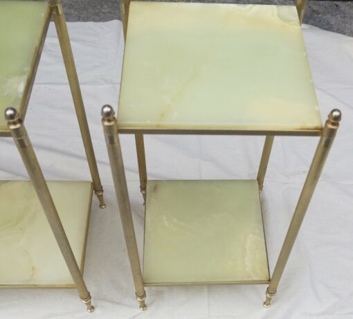 70' Pair of shelves or of stands Maison Bagués trays onyx - Image 4