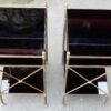 1950/70' Pair of Shelves has 3 levels Maison Bagués With Black Opaline - Image 8