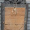 Mirror rectangle with front wall and oval in medallion with flowers - Image 2