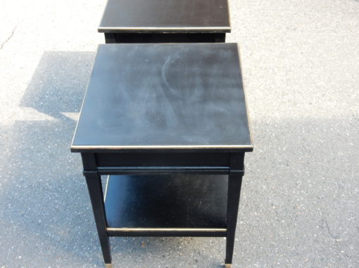 1950/70 'Pair Of End Of Sofa  China Lacquer Or painted Style Maison Jansen Tray 42.5 X 38.5 cm - Image 3