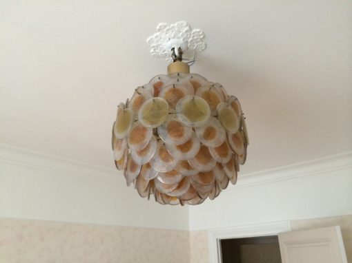 Murano bowl chandelier Style Vistosi 124 pieces - Image 2