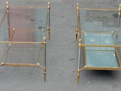 1950/70'  Pair of Coffee Tables Maison Jansen 103 x 54 cm