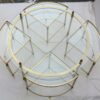 1950/70' Coffee table Maison Bagués bronze and her 4 tables