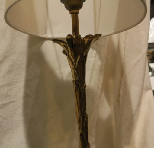 Golden bronze lamp Maison Bagués decoration palm tree - Image 4