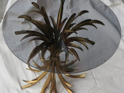 Pedestal table sheaf of wheat style Coco Chanel