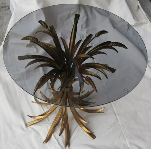 Pedestal table sheaf of wheat style Coco Chanel