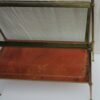 1970' Shelf in Brass with Gallery Maison Baguès 2 Trays with Glass and Leather - Image 4