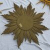 1950 Convex Mirror gilded wood 92 - Image 3