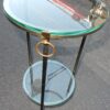 1970' Guéridon Rond Bronze ou Laiton Maison Jansen Double Patine – Image 4