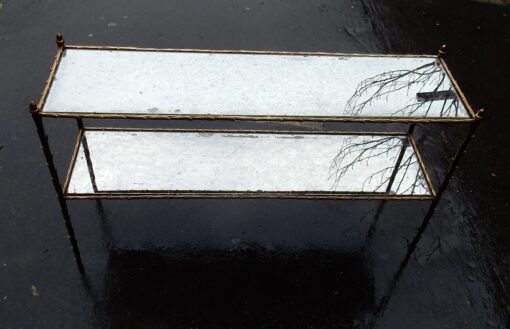 1970 Console or Shelf in Bronze Maison Charles 114 X 31 cm - Image 6