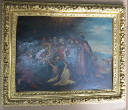 Nativité,huile sur cuivre,attribué a Frans Francken le jeune – Image 2