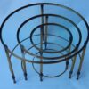 1950/70 Série de Tables Gigognes Rondes Maison Ramsay de Style en Laiton – Image 2
