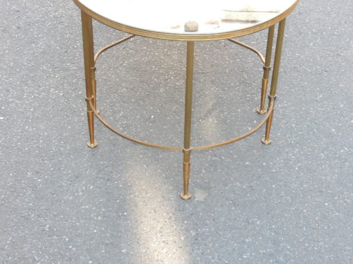 1950/70 Tripartite Table in Brass Style Maison Baguès - Image 6