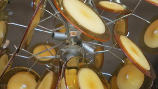 Lustre Murano Vistosi rondelle d orange – Image 3