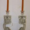 1950 Pair of Candlesticks Baccarat signed to the Delphins - Image 2