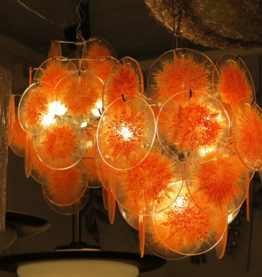 1970' Lustre Venini Style Vistosi 26 Pièces – Image 4