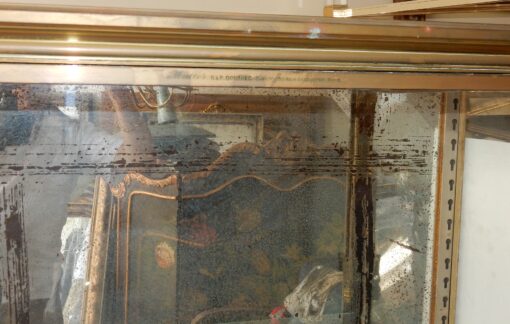 1900' Vitrine en Laiton de Style LXVI Signée Muller Paris – Image 2