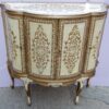 1970' Buffet Arbaléte 4 Portes Bois Doré Style Renaissance Italienne – Image 4