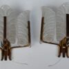 1970' Sconces Pair Crystal By Carl Fagerlund