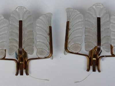 1970'  Applique Par Carl Fagerlund en Cristal