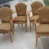 4 art deco armchairs