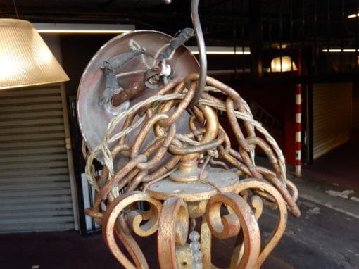 1950'  Medieval Chandelier in the Style of Maison Jansen - Image 2