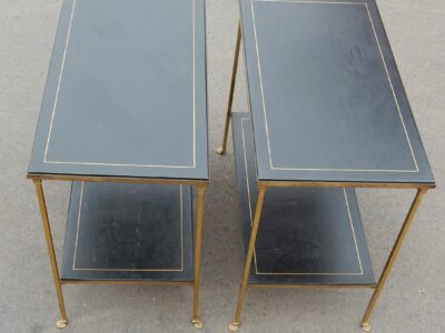 1950/70' Pair End of Sofa Style Maison Bagués Brass And Feet Has Claws