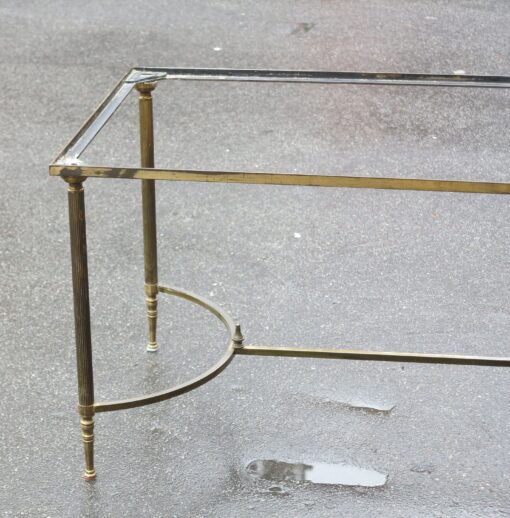 1970 Coffee table Maison Bagués  in Bronze with top miror oxyded oldered - Image 3