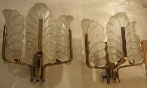 1970' Sconces Pair Crystal By Fagerlund Karl - Image 7