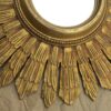 Paire de miroirs soleils bois doré – Image 6