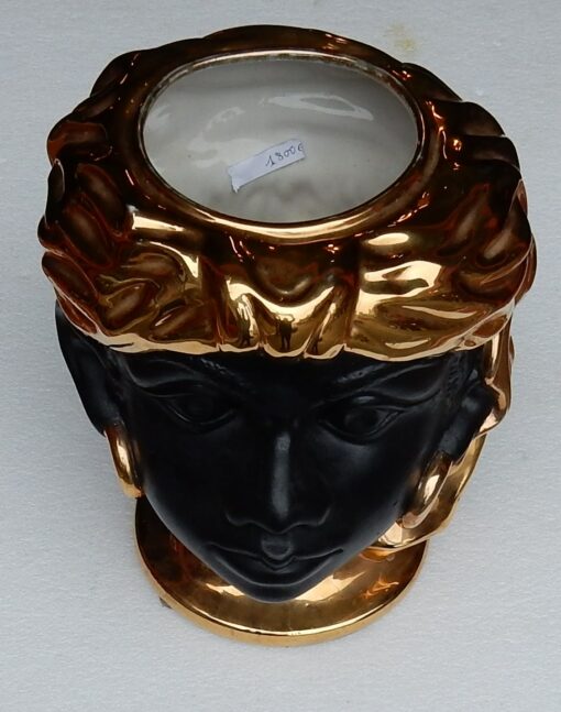 1950/70' Hides ceramic jar has decoration Nubian' Head - Image 2